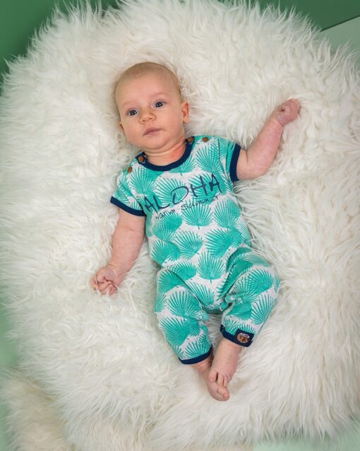 Salopeta bebe de vara ALOHA Dirkje 9 luni - imagine 2