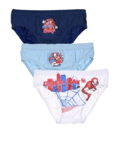 Set 3 perechi chiloti baieti Spiderman Spider Web intre 2-5 ani JA03