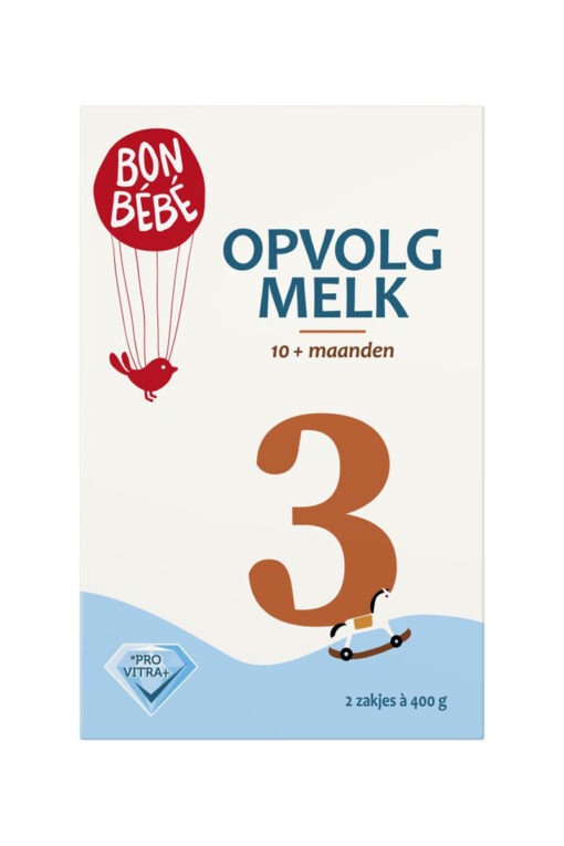 Lapte praf Bon Bebe no 3, cu ProVita+, 800 g, 10+ luni