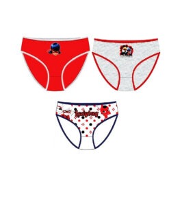 Set 3 perechi chiloti Ladybug 4-5 ani